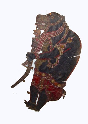Lot 600 - Two 1920s Rajasthan shadow puppets