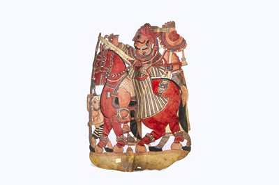 Lot 602 - Five 1920s Rajasthan shadow puppets
