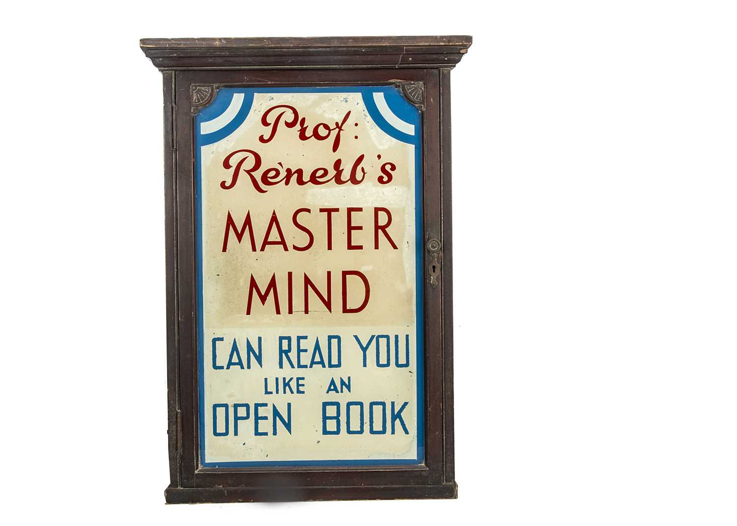 Lot 621 - Professor Renerb’s Master mind reader light up sign