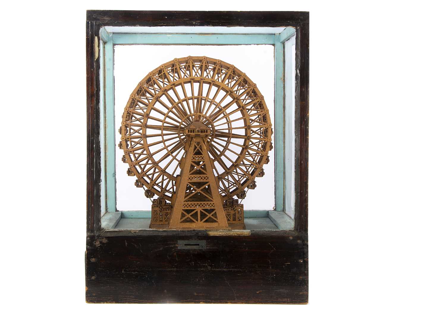 Lot 622 - A rare counter-top Penny in Slot clockwork Big Wheel circa 1906