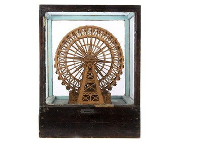 Lot 622 - A rare counter-top Penny in Slot clockwork Big Wheel circa 1906