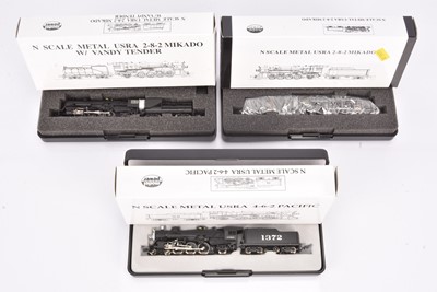 Lot 46 - Model Power American N Gauge Steam Locomotives with Tenders