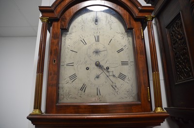 Lot 219 - A Georgian mahogany cased longcase clock
