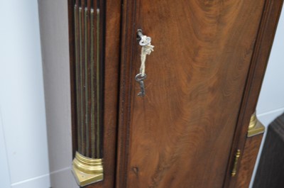 Lot 219 - A Georgian mahogany cased longcase clock