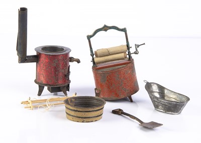 Lot 856 - Dolls’ house laundry and washday