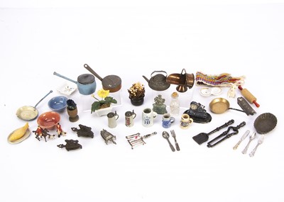 Lot 896 - Dolls’ house and doll accessories