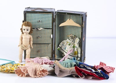Lot 917 - A J C Penney Company Inc Mary Lu Plaything doll’s trunk