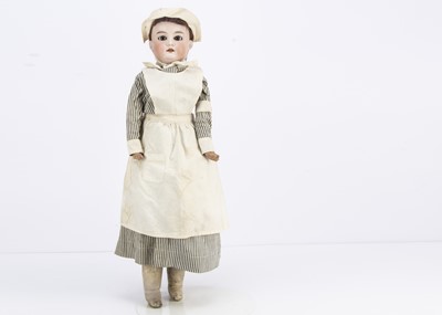 Lot 935 - An Armand Marseille 370 shoulder-head 1st World War nurse doll