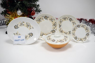 Lot 64 - A retro Poole Pottery Dessert Song pattern part dinner service