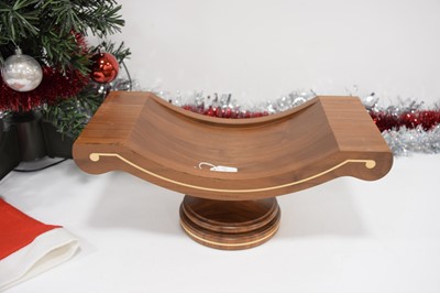 Lot 96 - A David Linley walnut and sycamore strung fruit bowl