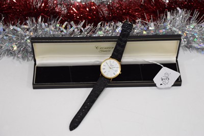 Lot 102 - A Crossior 9ct gold cased gentlemans wristwatch
