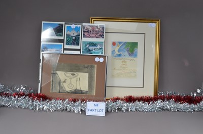 Lot 136 - Two 1980s Chateau Mouton Rothschild label artist prints and other prints