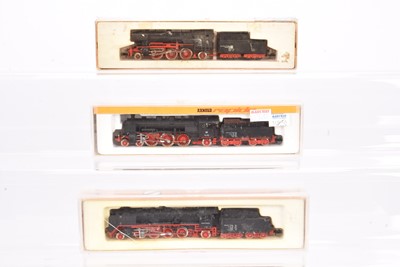 Lot 15 - N Gauge German Steam Locomotives with Tenders by Arnold