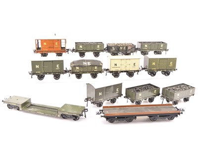 Lot 59 - Bassett-Lowke 0 Gauge unboxed NE Goods wagons (13)