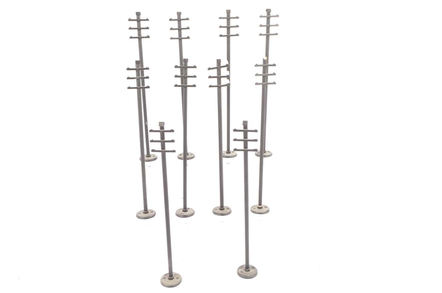 Lot 72 - Peter Rogers Bassett-Lowke 0 Gauge Telegraph Poles (10)