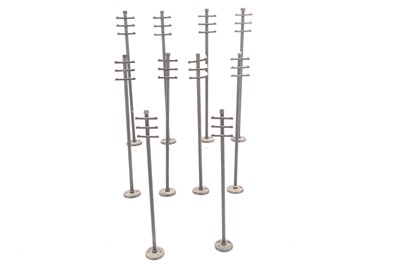 Lot 72 - Peter Rogers Bassett-Lowke 0 Gauge Telegraph Poles (10)