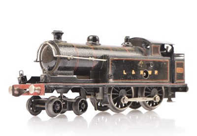 Lot 101 - A Bing for Bassett-Lowke 0 Gauge clockwork LNWR 4-4-0 Tank Locomotive
