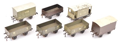 Lot 138 - Bassett-Lowke 0 Gauge Freight Stock (8)