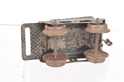 Lot 153 - A very early and uncommon Marklin 0 Gauge clockwork 0-4-2 Locomotive and two Tenders (3)