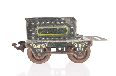 Lot 153 - A very early and uncommon Marklin 0 Gauge clockwork 0-4-2 Locomotive and two Tenders (3)