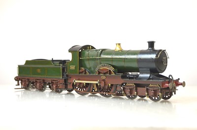 Lot 178 - A (probably) kit-built 0 Gauge outside-3rd-rail GWR 'City' class 4-4-0 Locomotive and Tender