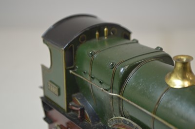 Lot 178 - A (probably) kit-built 0 Gauge outside-3rd-rail GWR 'City' class 4-4-0 Locomotive and Tender