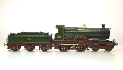 Lot 178 - A (probably) kit-built 0 Gauge outside-3rd-rail GWR 'City' class 4-4-0 Locomotive and Tender