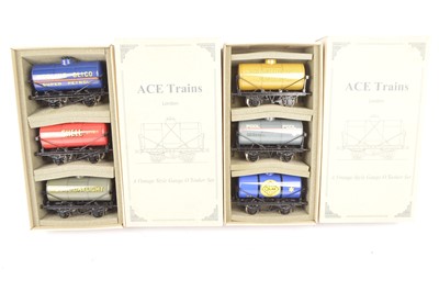 Lot 334 - Two ACE Trains 0 Gauge Private Owners Oil Tank Sets