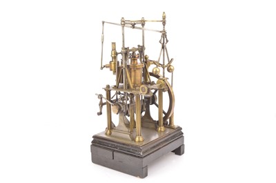 Lot 850 - An historic and well-engineered Model Single-cylinder Vertical Steam Engine