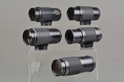Lot 101 - Five Pentax Zoom  Lenses