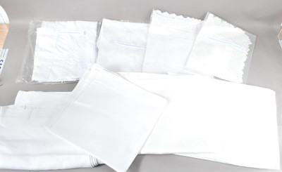 Lot 244 - A collection of white vintage tablecloths