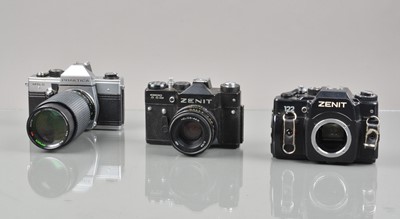 Lot 176 - Three Eastern Bloc SLR Cameras