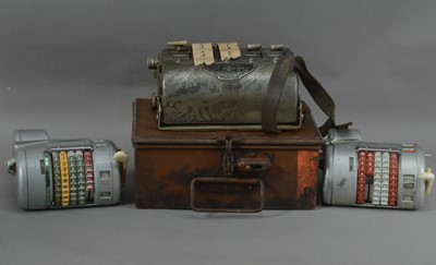 Lot 112 - Three 20th century bus ticket machines