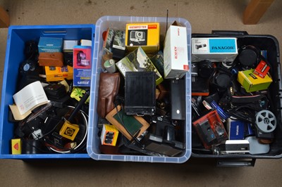 Lot 348 - Three Boxes of Camera Related items