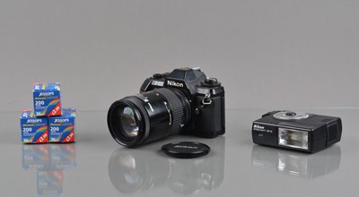 Lot 425 - A Nikon F-301 SLR Camera