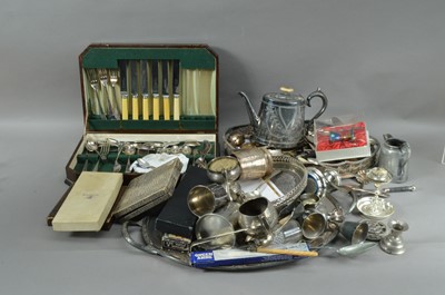 Lot 136 - alarge collection of silver plated items