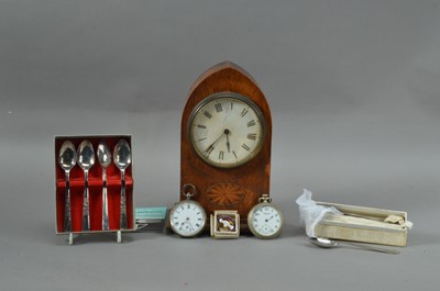 Lot 148 - A mahogany mantle clock