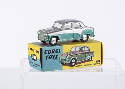 Lot 244 - A Corgi Toys 201 Austin Cambridge Saloon