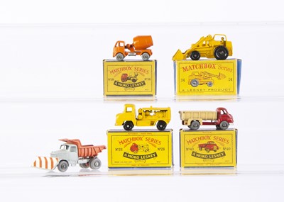 Lot 288 - Four Boxed Matchbox Lesney Construction Models