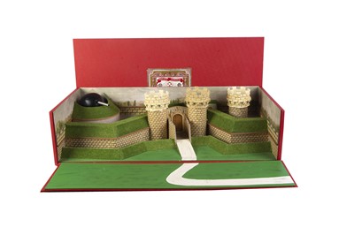 Lot 763 - CBG Mignot post WW2 boxed wooden and plaster fortress in fitted box