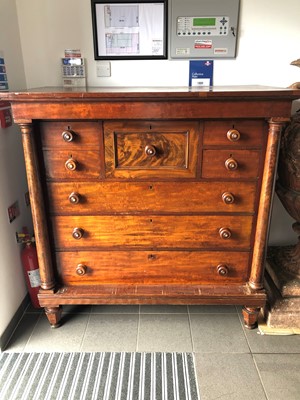 Lot 21 - A 19th century and later mahogany compactum