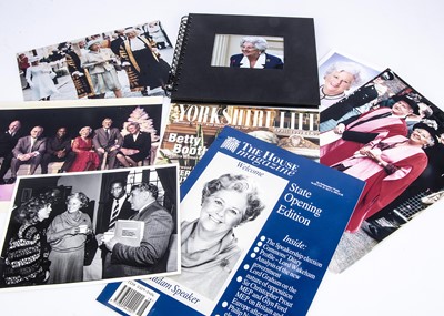 Lot 60 - A collection of photographs of her Ladyship Baroness Boothroyd