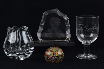 Lot 85 - A Moser lotus vase