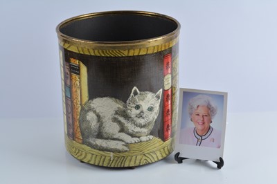 Lot 86 - A Fornasetti Milan waste paper bin