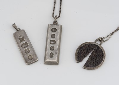 Lot 6 - Two silver ingots