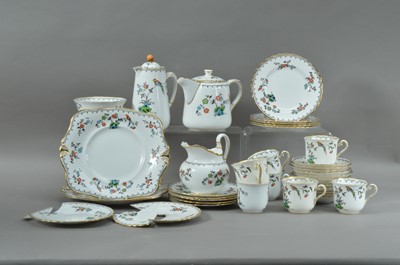 Lot 259 - A part tea service of Tuscan plant bone China
