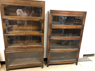 Lot 27 - Two 1970's oak modular bookcases