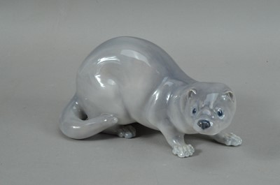 Lot 286 - A Royal Copenhagen porcelain mink