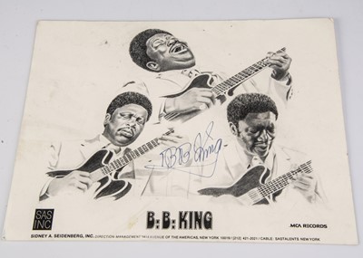 Lot 360 - B B King / Signature