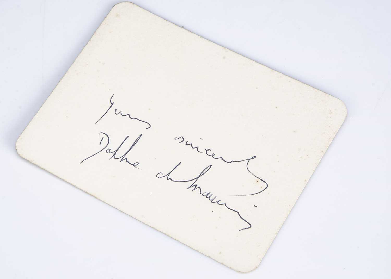 Lot 431 - Daphne Du Maurier / Signature